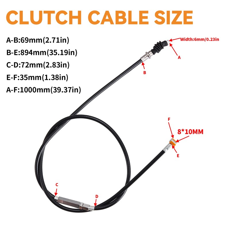 Stylemafia 7/8" Handlebar Left Clutch Lever and 39" Clutch Cable