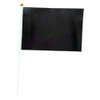 Pack of 50 Hand-Held Mini Flags Black 14 x 21