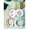 Silver and White Dangle Earrings. Jewelry Earrings for Women #3298FE405
