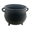 Crystalo - Black Painted Cast Iron Cauldron Size- 7 "D
