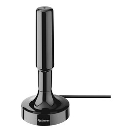 STEREN Antena Compacta UHF Base De Imán Y Booster 20 Db | Ant-9018