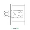 Gedotec Screw-in nut M4 with internal thread, pack of 20,