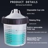 Disposable Paint Mixing Cups 20 Ounce (600ml) Kit with 50