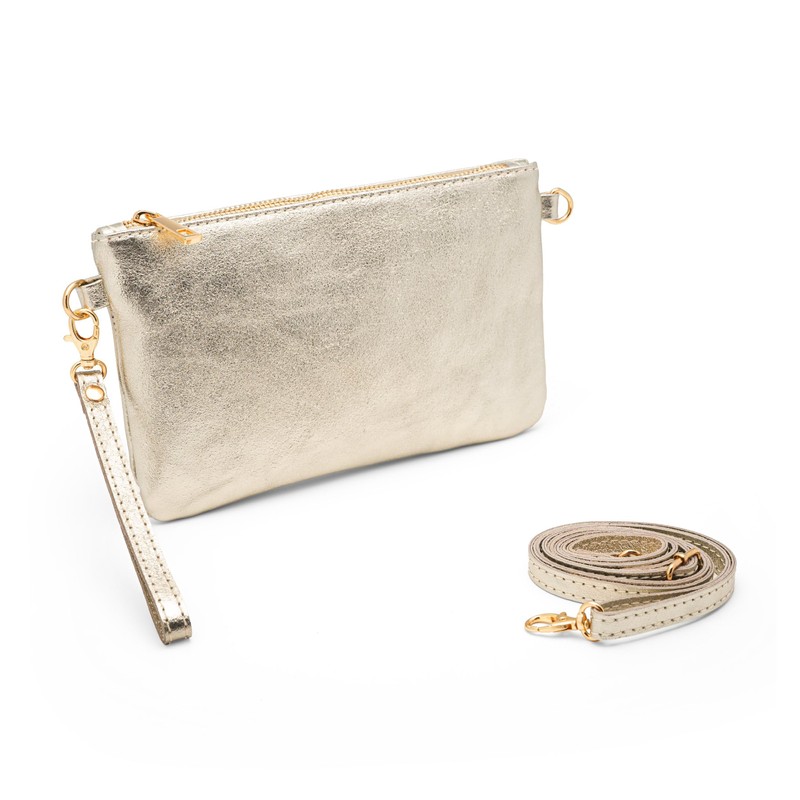 Mauro Pelletteria Women's Genuine Leather Clutch Bag - Handbag &