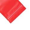 Resealable Red with Window Plastic Flat Reusable Zipper Smell Proof