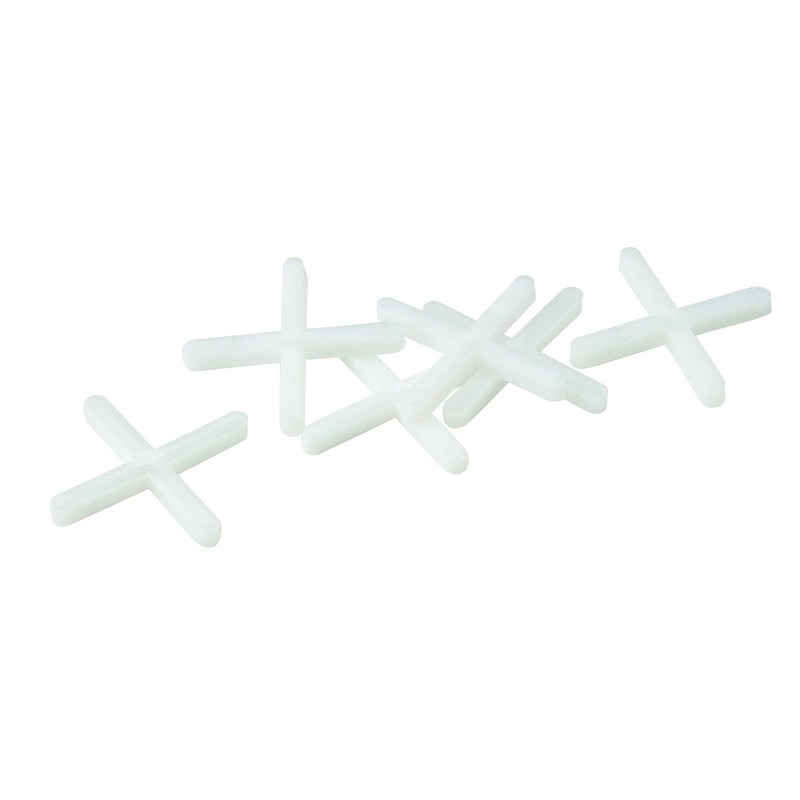 OX Trade Cross Shaped Tile Spacers - 3mm (250 pcs)