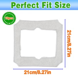 CDDCWZ 10 Stück für Ecovacs Winbot Mini Ersatzteile Wischtücher Reinigungstuch,Mikrofaser Reinigungspad für Ecovacs Winbot Mini Fensterputzroboter,W-CC02-0012 Reinigungspad,für Staub Fenstern Flecken