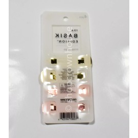 Scunci The Basik Edition By Scünci Snap Clips 4 Pcs #V22 Gold & Rose Gold