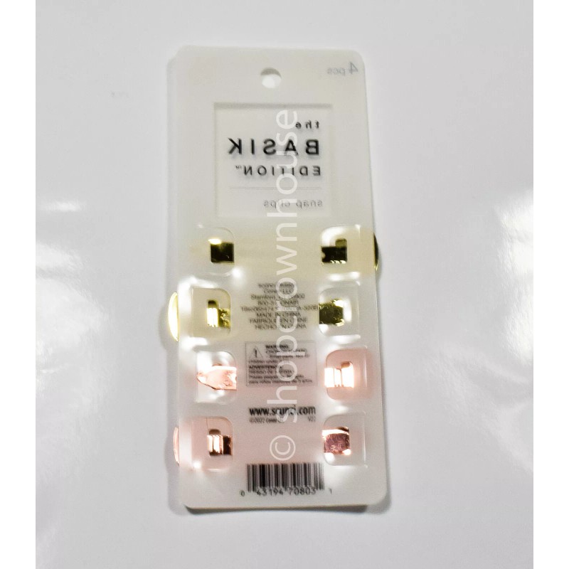 Scunci The Basik Edition By Scünci Snap Clips 4 Pcs