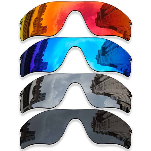 Betterun 4 Pieces Polarized Replacement Lenses for Oakley RadarLock Path