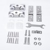 Li-TianFeng 2pcs 4-Wheel Stainless Stee Hanging Wheel Suitable fo Sliding