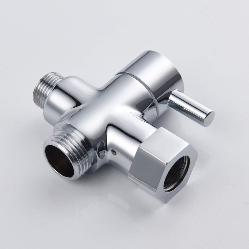 Tecmolog DSF007D 3-Way Valve Brass Diverter Valve 3/8 Inch 12/17