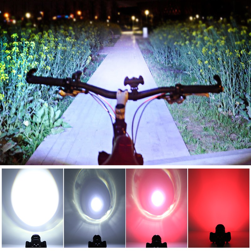 Night Cycling High Brightness Bike USB Charging Front Light Lamp