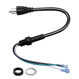 HUFEWU 100641 Backpack Vacuum Cleaner Power Cord Fit for Proteam Supercoach CoachVac MegaVac Super QuarterVac HEPA QuietPro BP QuarterVac Replace 107329 107330, Pigtail 3 Wire