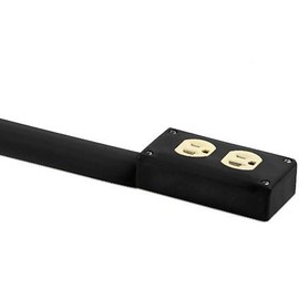 Electriduct Lay Flat Electrical Power Extension Cord Cover Cable Protector - 12 Feet (Black)