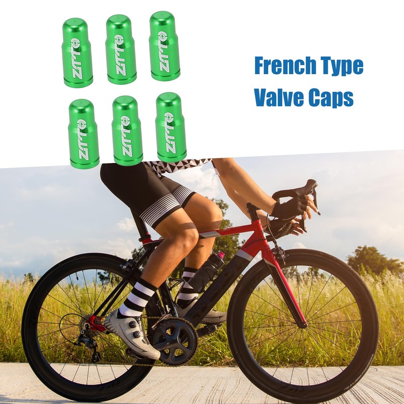 A ABSOPRO Tire Valve Caps Dust Covers for Bicycle Road