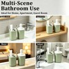 2PCS Bathroom Accessories Set, Sage Green Soap and Toothbrush Holder