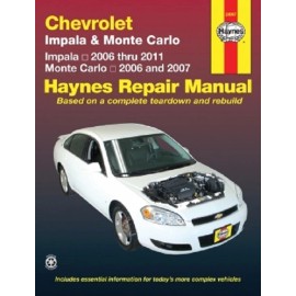 2006-2011 Chevy Impala, 06-07 Monte Carlo Haynes Repair Service Shop Manual 9678