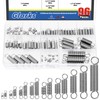 Glarks 96pcs Stainless Steel Extension Springs with Double Hook Sets