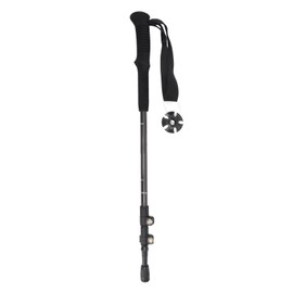 Hiking Stick 3 Section Carbon Fiber Rod EVA Foam Handle Height Adjustable Lightweight Walking Stick