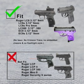 TEGE Holster OWB Fit Ruger LC9 LC9S LC380 EC9 EC9S 9mm Pistol 3.12” Holder Paddle