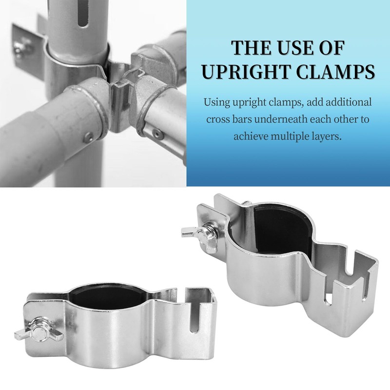 UOIENRT 2 Pack Pipe and Drape Clamps, 3 Way Extra