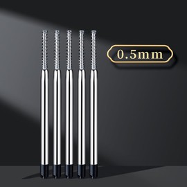 Dzxin Ballpoint Pen Refills,5pcs 0.5mm Retractable Metal Ball Point Refills with Spring