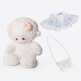 ZEIO 11.4 Inch Sheep Plush Toy, Super Soft Sheep Stuffed Animal, Cute Lamb Stuffed Animal, Gift for Kids and Adults（Blue）