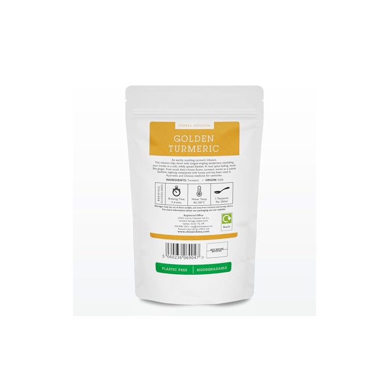 Golden Turmeric Premium Loose Leaf Herbal Tea - Chiswick Tea