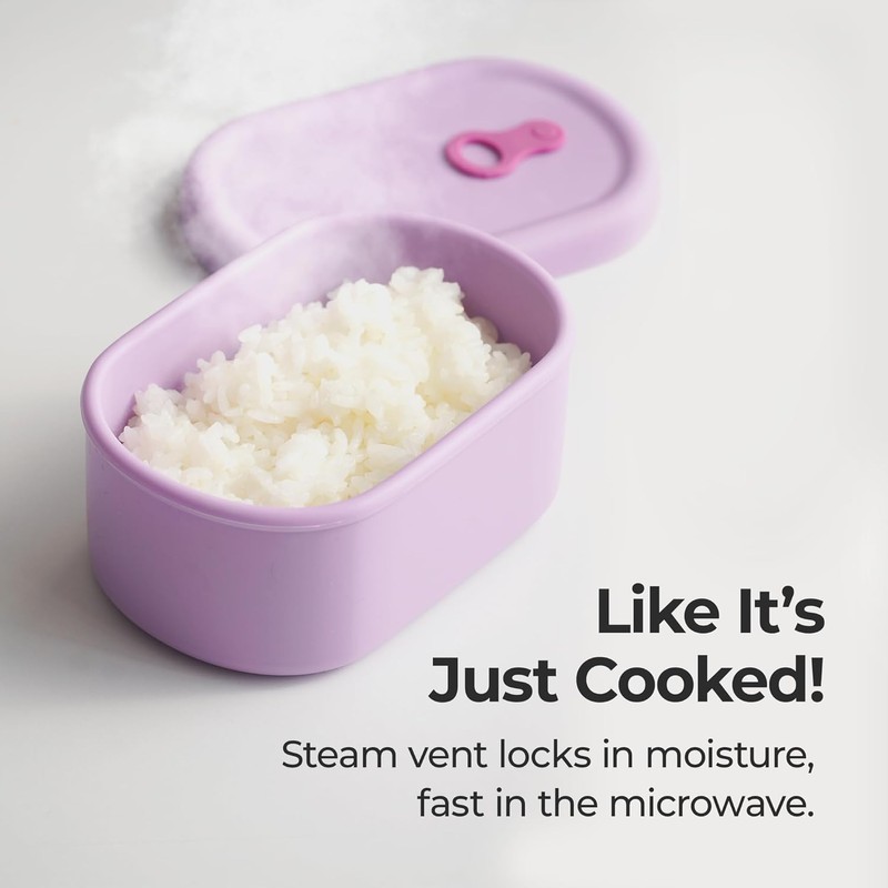 Premium Korean-Made Silicone Airtight Food Container with Steam Vent –