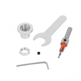 Counterbore Drill Bit,Counterbore Taper bit,Countersink bit, with Adjustable Low Friction Depth Stop,90°Countersink Angle, Wood Counterbore Bit（8mm Round Shank, Dia2.8mm bit）