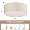 Galtlap 18'' Flush Mount Ceiling Light Modern Farmhouse Drum Ceiling