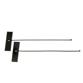 FPC Board High Performance 5dBi 2.4 GHz/5GHz 802.11a a/b/g/n/ac/ax Compatible, Wireless LAN Card, Antenna for WIFI, Wimax, Bluetooth Module, Set of 2, U.FL Cable Length 4.7 inches (120 mm)