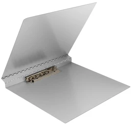 Chivertion Aluminum Clipboard 11'' x 17'' Metal Fold-Over Panel Featuring an 7" Hinge Clip, Silver