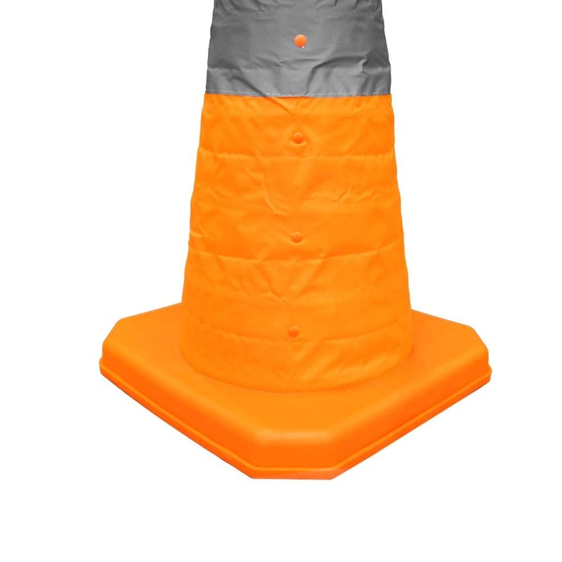 70CM Foldable Traffic Cone - Orange | Reflective Collapsible Safety