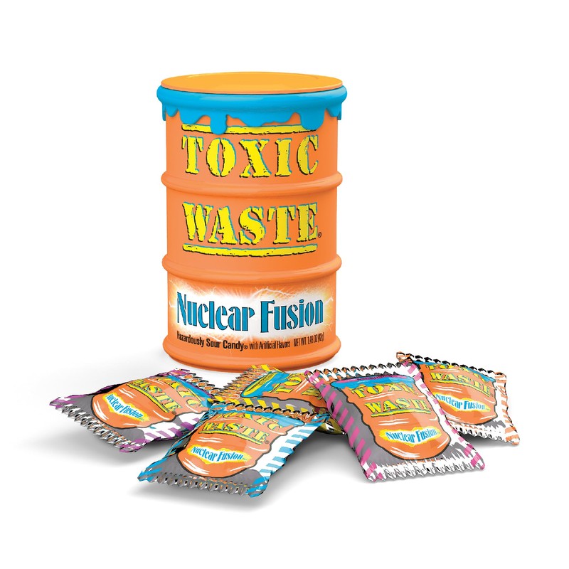 TOXIC WASTE - Nuclear Fusion Hazardously Sour Candy - Raspberry-Lemon,