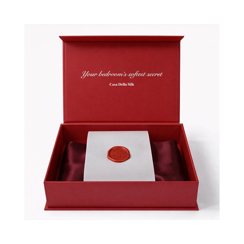 Casa Della Silk Elan Mulberry Silk Headband – Bordeaux Red