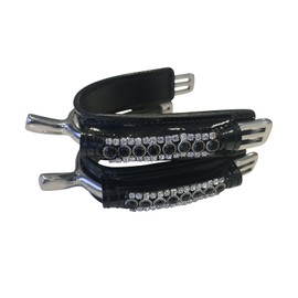 ARBO-INOX Spur Protection Spur Protectors Spur Jewellery Leather Rhinestone QHP Colour Type 1