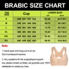 BRABIC Women Post-Surgical Sports Support Bra Front Closure with Adjustable