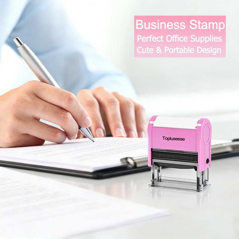 Toplusesse Scanned Stamp Self Inking Rubber Office Self Inking Scanned