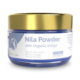 Fatima's Garden Pure Nila Indigo Powder 50 g - Natural Moroccan Face & Hair Care Powder for Exfoliating and Care