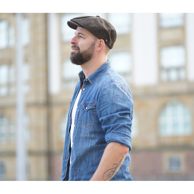 WEROR WEROR-322.1 Men's Peaked Cap - Flat Cap Men's Hat