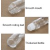 2Pcs 50ml/1.7oz Clear Glass Deodorant Roller Bottle with Plastic Roller