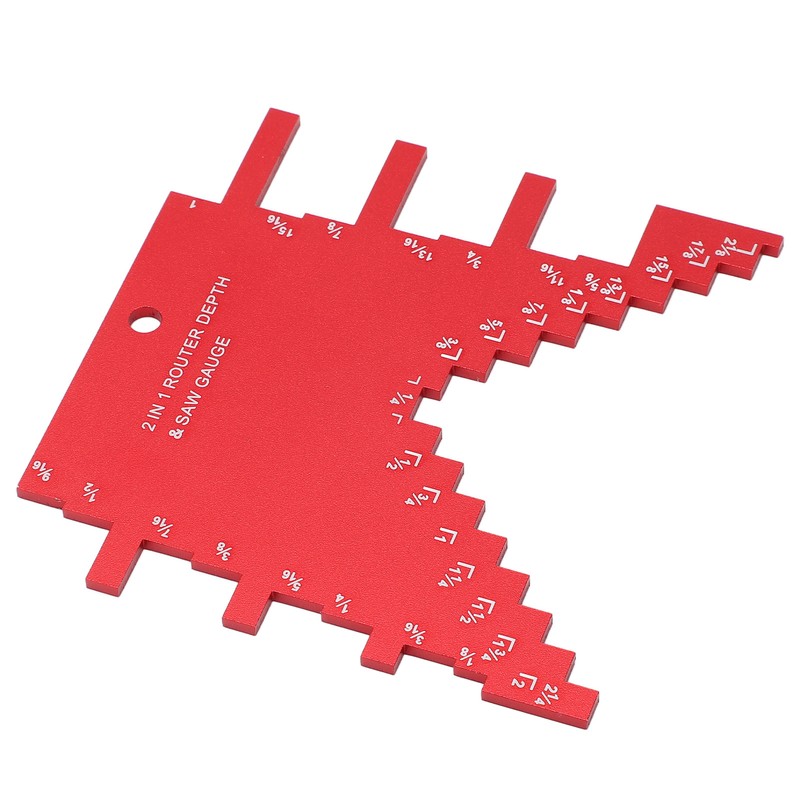 Step Depth Gauge 2 in 1 Aluminum Alloy Accurate Laser