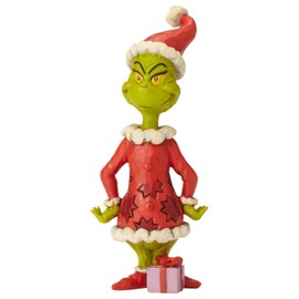 Enesco Dr. Seuss The Grinch by Jim Shore Figura de Manos en Hips, 6.3 Pulgadas, Multicolor