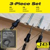 JNB Pro Wood Countersink Drill Bit Set 3 Pieces #6