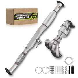 ECHO AUTOMILES Front and Rear Catalytic Converter Compatible with 2007 2008 2009 2010 2011 2012 Nissan Altima L4 2.5L Catalytic Convertor EPA Compliant