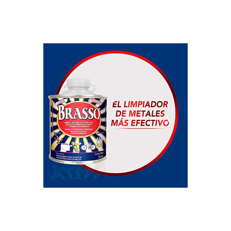 Brasso Limpia Metal plateado, 200ml