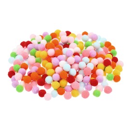 PATIKIL Pompones de 0.4" para Manualidades 300 Piezas Pompones Esponjosos de Alta Elasticidad en Tonos Pastel para Arte Material Creativo Manualidades Decorativas Multicolores