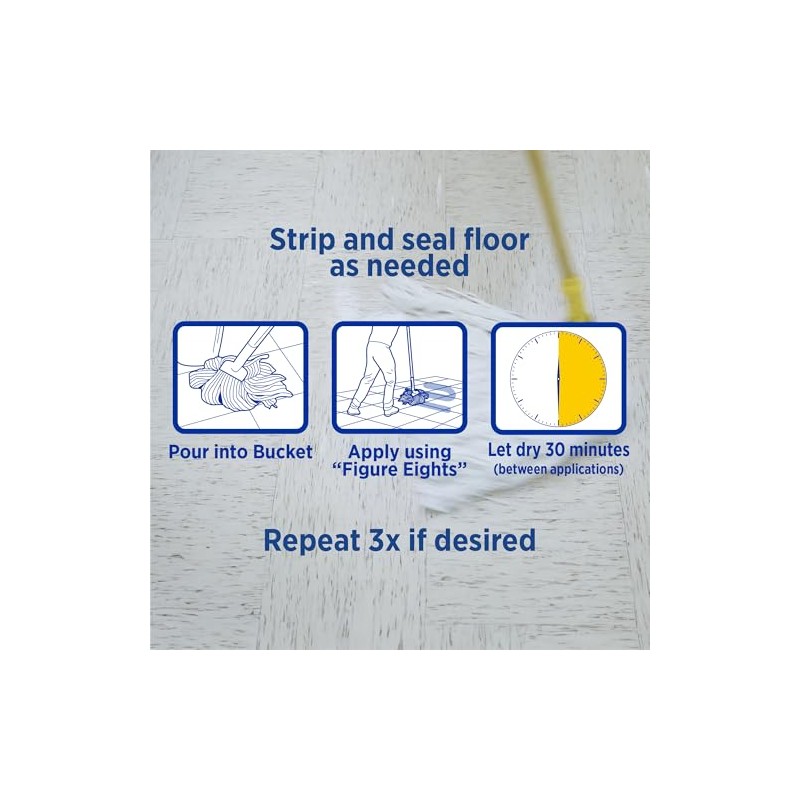 Zep High Traffic Floor Polish (1), Clear, Green, 128 oz.